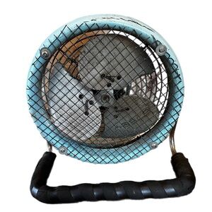 Vintage 1950’s Aqua Blue Fan! Works Great!